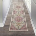 thumbnail image 1 of Alfombra Pasión Nourison Marfil Rosa 56x183 cm Estilo Boho, 1 of 5