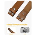 thumbnail image 2 of Cinturón vaquero Western Belt CHAOREN de piel de grano completo para hombre de 1,5 cm, 2 of 7
