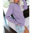 thumbnail image 5 of Womens Casual Crewneck Sweatshirt Long Sleeve Tops Cute Pullover Loose Fit, 5 of 5