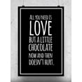 thumbnail image 1 of Funny Quote Love And Chocolate Poster -Image by Shutterstock, 1 of 2