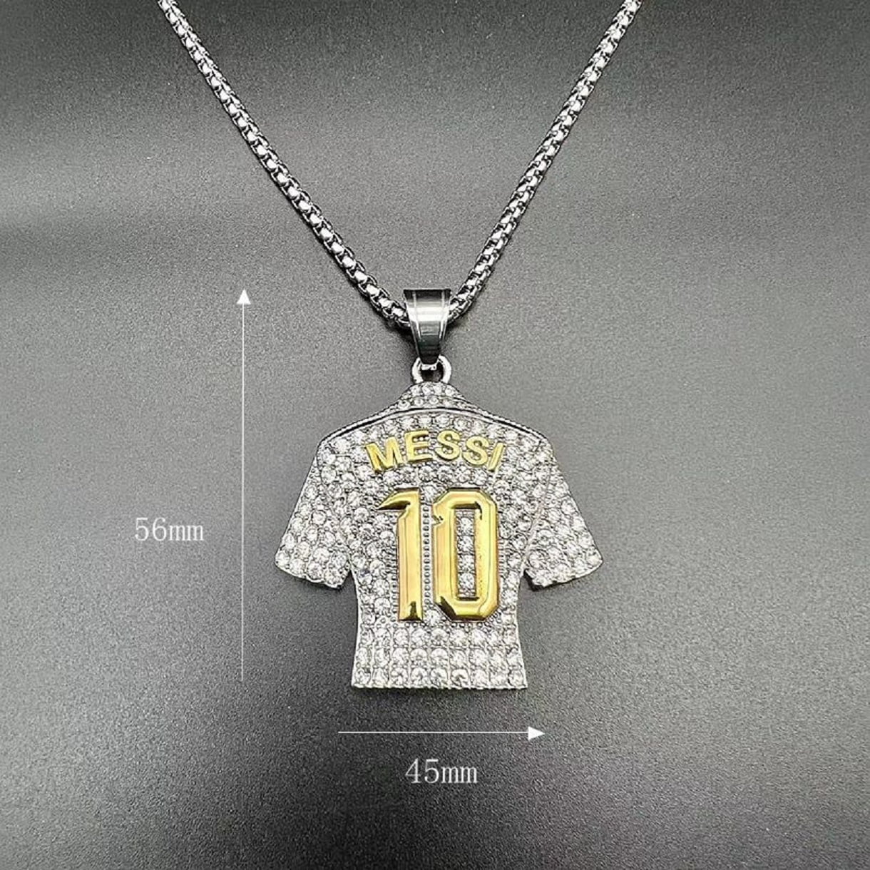 MayiaHey Soccer Jersey 10 Pendant, Number 10 Soccer Jersey Necklace for Men, No. 10 Football Necklace Iced Out Sports Charm Jewelry, Rock Number 10 Soccer Players  Necklace