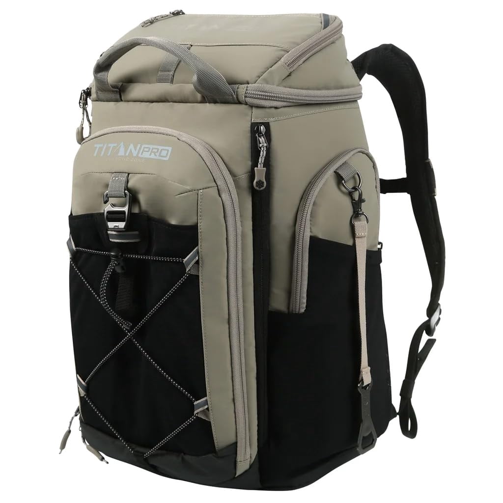 Titan Deep Freeze Backpack Cooler, 26 Can Capacity, SuperFoam