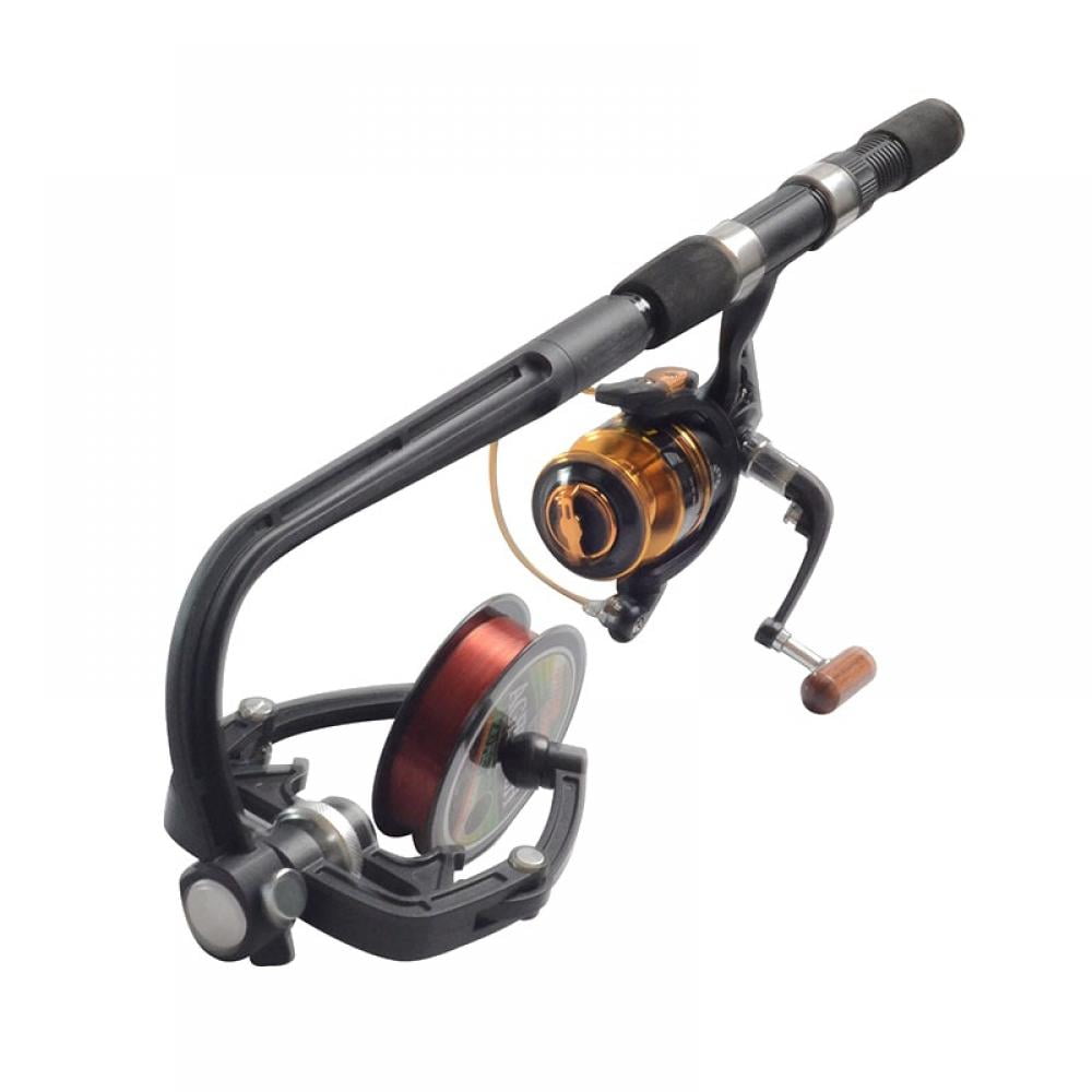 Funcee Adjustable Fishing Mini Line Spooler Spinning Lines Winder Reel Device, Black