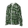 thumbnail image 2 of Fotbe Green Snakeskin Men's Women's UPF 50+ Sun Protection Jacket Hooded Cooling Shirt with Pockets Hiking Outdoor Performance-XX-Large, 2 of 9