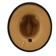 thumbnail image 6 of Avaner Trendy Fedora Hats for Men and Women Wide Brim Felt Hat Dress Panama Hat Two Tone Classic Felt Fedora Hats Adjustable, 6 of 8