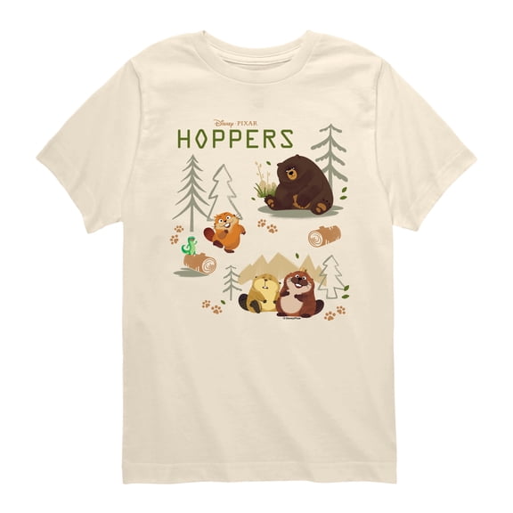 Hoppers - Animal Grid - Youth Boys Short Sleeve Graphic T-Shirt