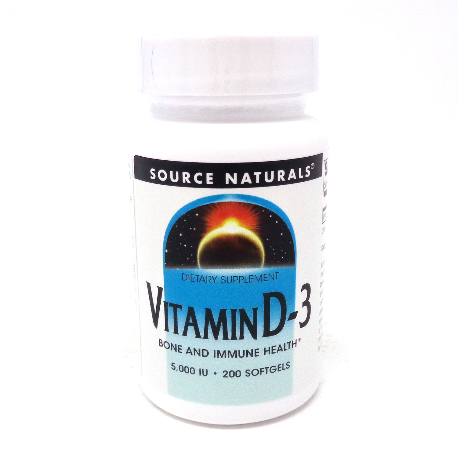 Source Naturals - Vitamin D3 Bone and Immune Health 5000 IU - 200 Softgels