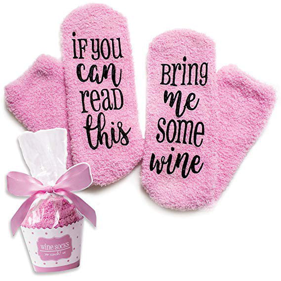 Soft Warm Socks If You Can Read This Bring Me Wine Christmas Women Men Gifts