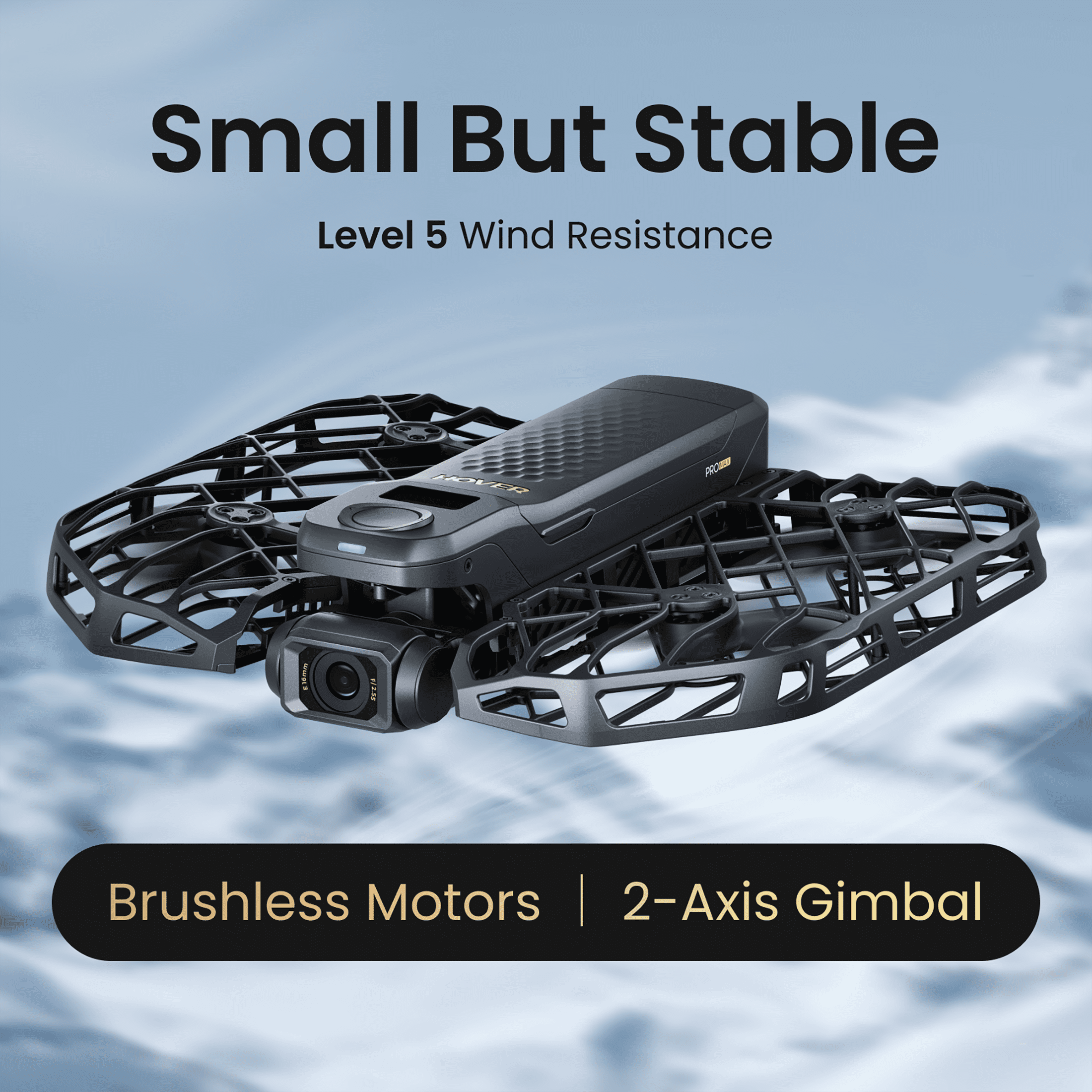 HOVERAir X1 PROMAX 8K Action Flying Camera, Foldable Drone with AI Follow, Palm Launch, 2-Axis Gimbal for Outdoor Vlogging (Cycling Combo)