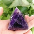 thumbnail image 5 of K-KED Natural Amethyst Pyramid Quartz Crystal Gemstone Healing Energy Tower Rock, 5 of 9
