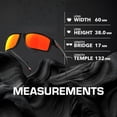 thumbnail image 5 of Oakley OO9449 Gibston Square Shaped Polarized Sunglasses for Men - Includes Official Eyewear Kit - Black Ink Frame with Prizm Ruby Lens, 5 of 6
