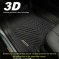 thumbnail image 3 of RVNI Floor Mat Liners for 2010 2011 2012 2013 2014 Ford F-150 Super Crew Cab All Weather Black 3pcs 3D TPE Liners, 3 of 7