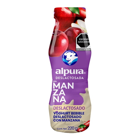 Yoghurt bebible Alpura deslactosado manzana 220 g