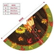 thumbnail image 5 of Fall Maple Leaf Pumpkin Spider Web Tree Skirt Xmas Tree Mat Christmas Tree Ornaments Decorations Holiday Party Indoor Outdoor 30", 5 of 5