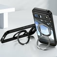 thumbnail image 5 of ELEHOLD Case for Google Pixel 8A, Shockproof Anti-Scratch Full Camera Protector Case with 360° Ring Holder Stand,Black, 5 of 9