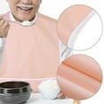 thumbnail image 6 of BE-TOOL PVC Adult Bib Elder Mealtime Eating Bib Dining Apron Eating Accessories Waterproof Washable Pink/Green/Blue, 6 of 8