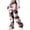 Pink, variant on Qiopertar Women's Camouflage Cargo Pants Elastic Waist Straight Leg Drawstring Pocket Casual Workwear Pants, Pink L