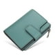 thumbnail image 1 of Carteras de moda para mujer Qarigey tarjetero de diseño corto de PU monedero multitarjeta bolso de mano estilo simple color Verde Gris, 1 of 6
