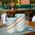 thumbnail image 3 of Yayeee Flameless Candles with Remote Flickering Battery Operated Multi Color Changing, Striped Pattern, 3 of 7