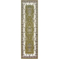 Superior Stratton Traditional Floral Indoor Runner Rug, 2'7"x8', Green