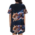 thumbnail image 4 of Womens Pajama Sets With Pocket, Colorful Star River Squirrel Lounge Sets Short Sleeve Sleepwear PJ Sets for Women, 4 of 6