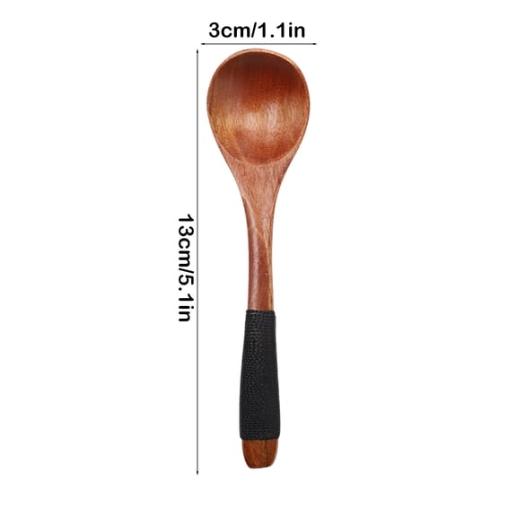 FeiFu Wooden Spoon Natural Wood Cooking Spoon Kitchen Utensil for Stirring, Mixing and Serving Ideal for Home Cooking and Baking Smooth Surface Prevents Scratching Cookware