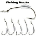 thumbnail image 6 of Holzlrgus Fishing Hooks High Carbon Steel Worm Soft Bait Jig Fish Hooks with Plastic Box, 6 of 7