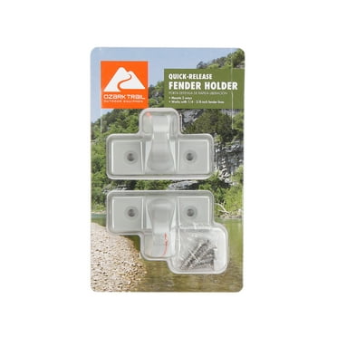 Ozark Trail Quick Release Marine Inflatable Fender Holder, 2-pack Bumper Hangers for Boats and Docks
