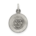 thumbnail image 1 of FB Jewels Sterling Silver Antiqued Baptismal Medal, 1 of 4