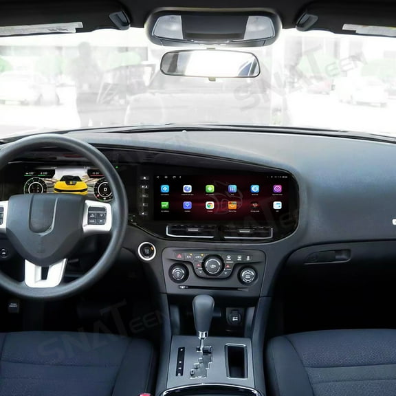 12.3 inch Carplay Screen/Radio/Multimedia Player for Dodge Charger 2011-2019 models Universal Car Navigation/GPS Upgrade HeadUnit Android Display 1080P Touch Screen Receiver Replace System
