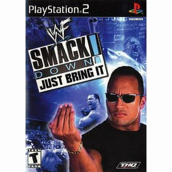 WWF Smackdown Just Bring It, by THQ Nordic, for PlayStation 2, Fighting, Action & Adventure Video, Game
