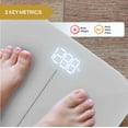 thumbnail image 3 of INEVIFIT Smart Premium Bathroom Scale with Bluetooth and Free Tracking INEVIFIT APP - Silver, 3 of 8