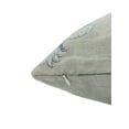 thumbnail image 3 of Fabdivine Pure Linen Hand Block Print Decorative Throw Pillow Cover , 20"X20", White, 3 of 5