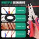 thumbnail image 5 of Herramienta reparación cabrestas alicates stripper alambre 13-en-1 plegable con probador voltaje, 5 of 9