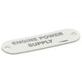 thumbnail image 3 of Carver Boat Power Supply Label 7160964 | Engine 2 3/4 Inch White Plastic, 3 of 5