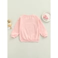thumbnail image 3 of Seyurigaoka Lovely Kids Girls Sweatshirts, Round Neck Butterfly Printed Casual Pullover, 3 of 8