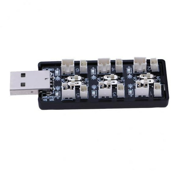 Bunblic 3x USB Plug 1S 3.7 V / 4.2 V Lipo Battery Parallel Charging Card (JST MCX MCPX)