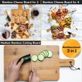 thumbnail image 5 of BlauKe® Bamboo Cheese Board and Knife Set 12x8 inch - Wood Cheese Cutting Board, Serving Tray Platter, Charcuterie Board Set, Magnetic Cheese Knives, 5 of 18