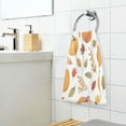 thumbnail image 6 of GZHJMY Autumn Harvest Pumpkin Cotton Hand Towel Set of 2, Highly Absorbent Soft Fingertip Towels for Bathroom Kitchen Hotel Gym Spa, 16 x 28 Inch Washcloths, 6 of 7