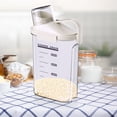 thumbnail image 1 of Openpig Cereal Containers Storage, 2500ML Airtight Large Dry Food Storage Containers with Pouring Spout Measuring Cup for Snacks Grain Rice, Dispenser Plastic Bin, 1PC, 1 of 3