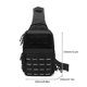 thumbnail image 3 of Mochila multifuncional para acampar Bolso bandolera con hebilla desmontable (Negro), 3 of 6