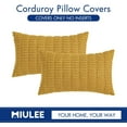 thumbnail image 6 of Wehilion Pack of 2 Corduroy Decorative Throw Pillow Covers Soft Boho Striped Pillow Covers Modern Farmhouse Christmas Home Decor for Sofa Living Room Couch Bed, 6 of 6
