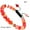 Orange Agate, variant on Men Women Adjustable Hand Braided Natural Stone Healing Beads Bracelet-Amber Agate