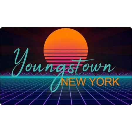 

Youngstown New York 4 X 2.25-Inch Fridge Magnet Retro Neon Design