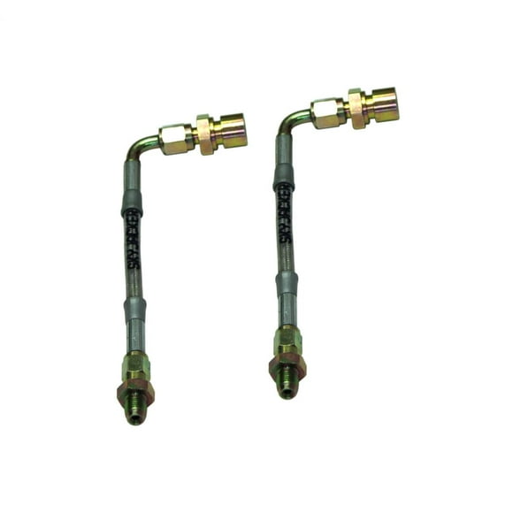 Fits 2020-2023 Jeep Gladiator JT Skyjacker Suspensions Brake Line RBL55 Braided Stainless Steel Hose; Use With 5-1/2 Inch Lift