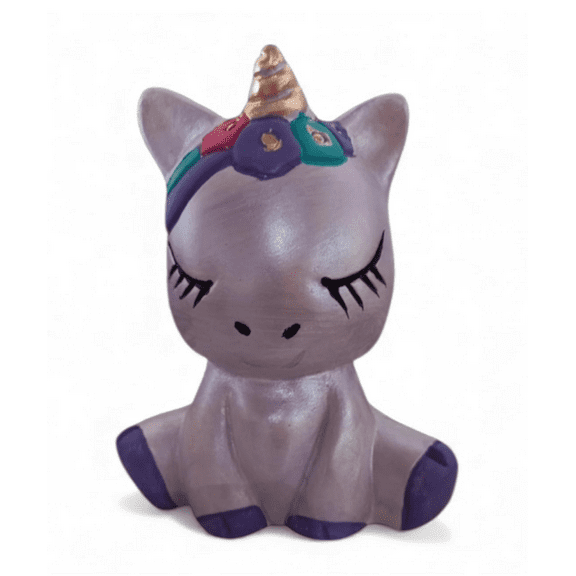 Adelitas Sitting Unicorn Coin Bank, Medium Size, Assorted Colors (Sold Individually)