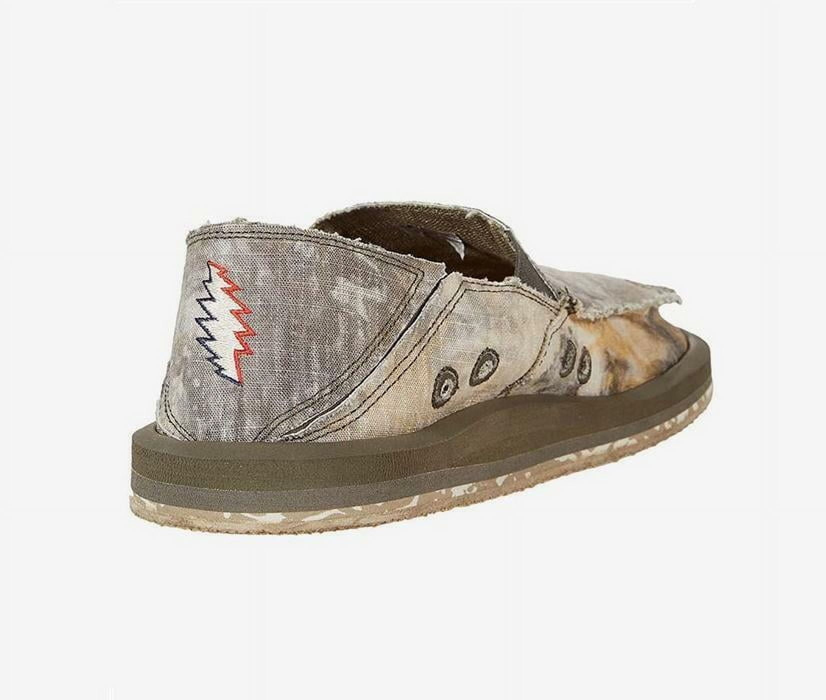 Sanuk Mens Slip-on Vagabond Casual Loafer Shoe, Grateful Dead