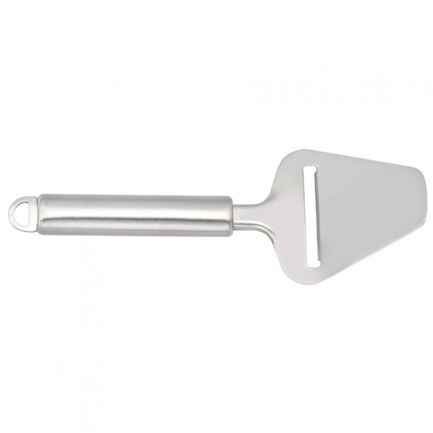 Cuchillo de queso, cortador de queso de acero inoxidable Mango largo Queso Jamón Plano Herramienta de cepillado de corte Cuchillo de queso para queso duro Ecomeon no