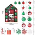 thumbnail image 2 of Los ornamentos de la bola de la Navidad fijaron los colgantes decorativos de las chucherías con el paquete de regalo reutilizable para el árbol de Navidad, 2 of 5