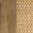 thumbnail image 6 of Nathan James Hayes Glass Top Coffee Table, Solid Wood Coffee Table with Glass Top and Rattan Bottom Shelf, Light Brown, 6 of 6